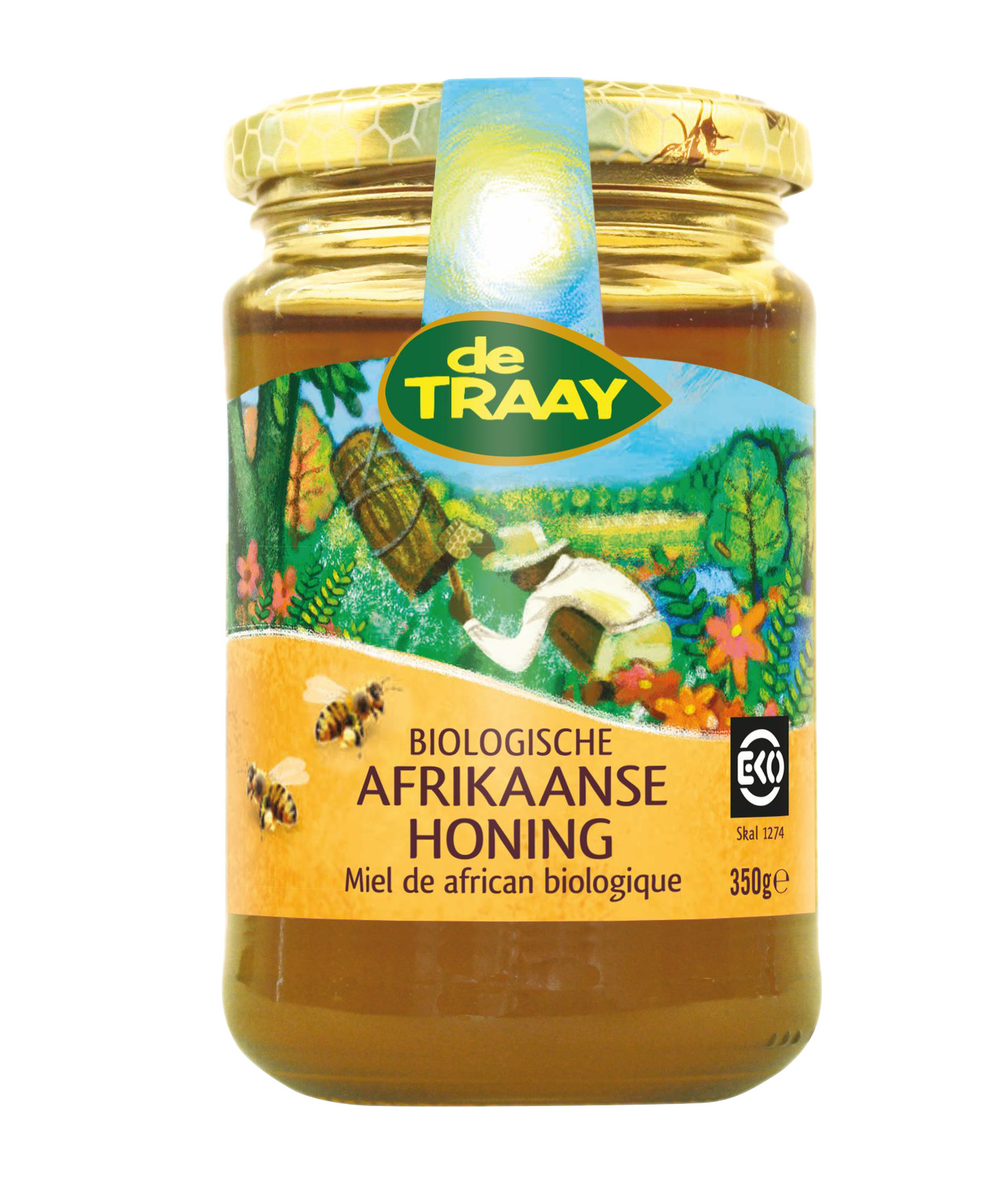 De Traay Afrikaanse honing bio 350g